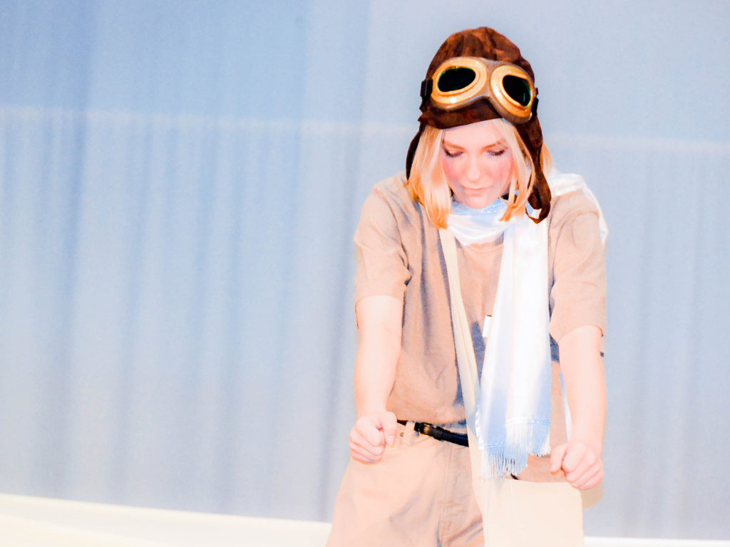 The Aviator in St. Luke's theatre performance of The Little Prince