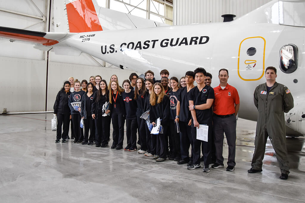 St. Luke's Fundamentals 1 class takes a trip to learn about the Coast Guard.