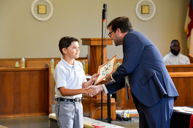 St. Luke's Lower Campus students are rewarded for their accomplishments throughout the year.
