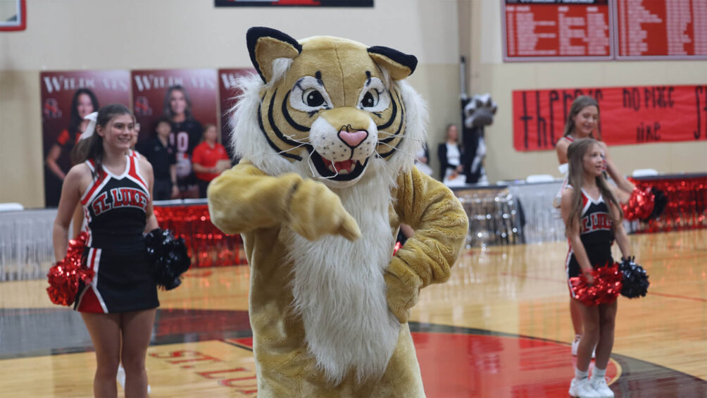 Booster Club Pep Rally with Wilkes Wildcat